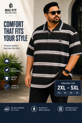 Black Contrast Polo T-Shirt |CNH