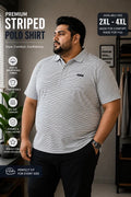 White Thin Polo T-Shirt |Plus