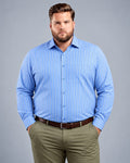 Royal Blue Stripe Shirt-PCS