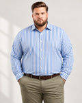White Blue Stripe Shirt-PCS