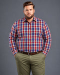 Maroon Blue Stripe Shirt-PSS