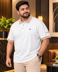 White Colour Polo T-Shirt-BRM